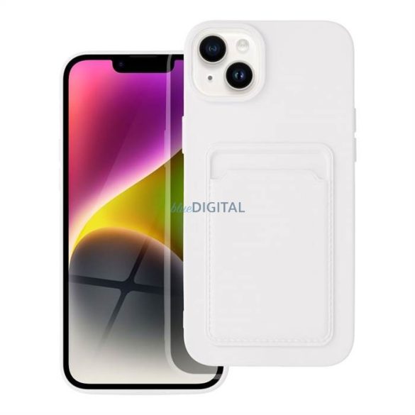 CARD kártyatartós tok iPhone 14 PLUS fehér