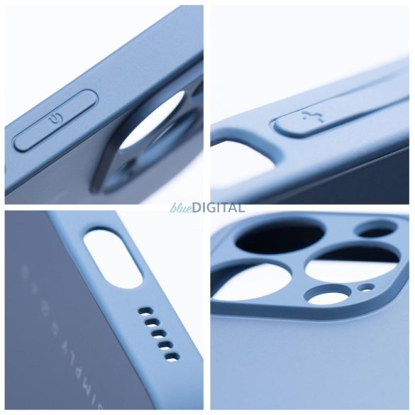 Roar matt üveg tok - iPhone 14 kék