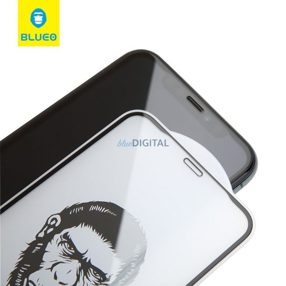 5D Mr. Monkey Glass - Apple iPhone 14 fekete (Strong HD)