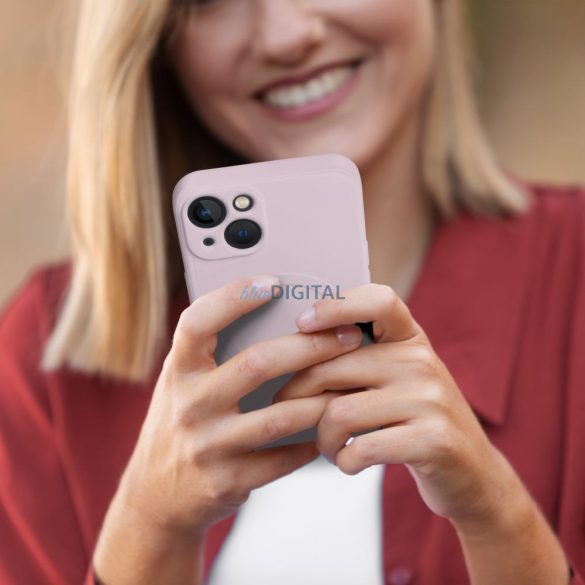 Szilikon Mag Cover tok IPHONE 12 MINI rózsaszínű