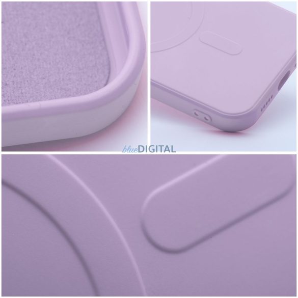 Szilikon Mag Cover tok IPHONE 12 MINI rózsaszínű