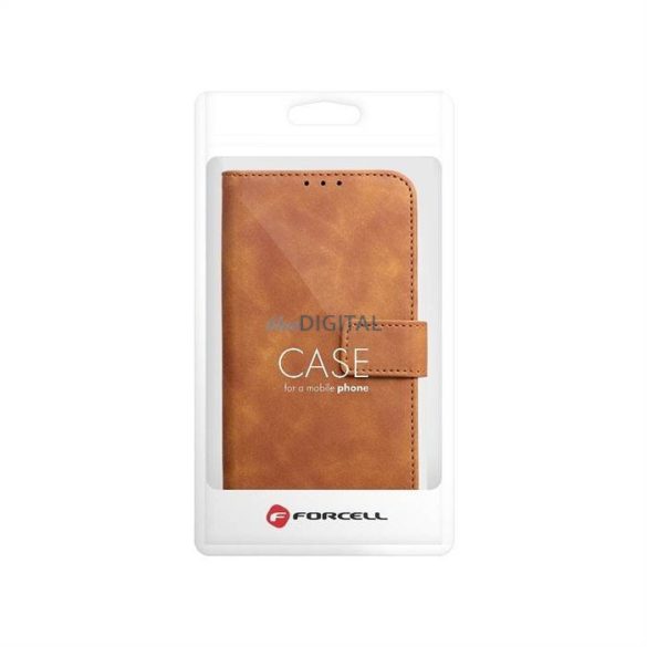 Forcell TENDER flipes tok SAMSUNG Galaxy A23 5G barna színű