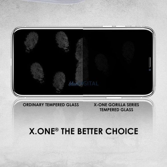 X-ONE Full Cover Extra erős matt - iPhone 13/13 Pro/14 edzett üveg 9H