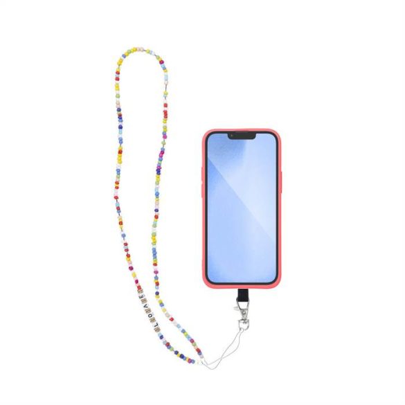 PIXIE medál telefonhoz / zsinór hossza 68cm (34cm a hurokban) / nyakba akasztható - gyöngyökkel