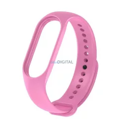 Szilikon csereszíj Xiaomi Mi Band 5 / 6 / 7 rózsaszín