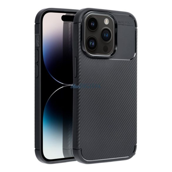 CARBON PREMIUM tok IPHONE X / XS fekete