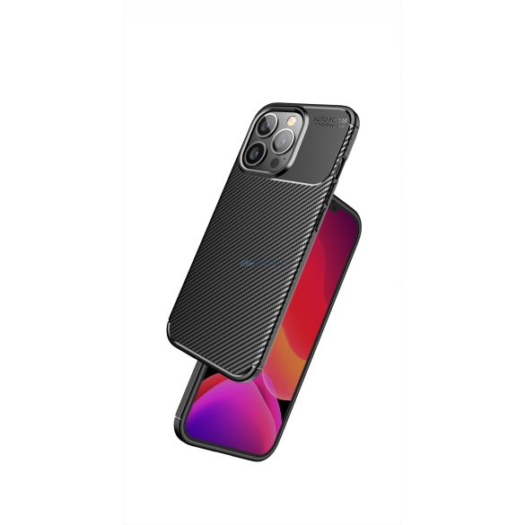 CARBON PREMIUM tok IPHONE X / XS fekete