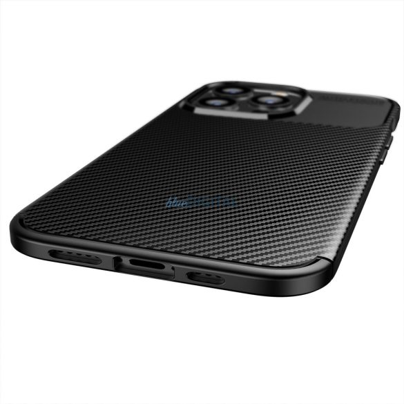 CARBON PREMIUM tok IPHONE X / XS fekete