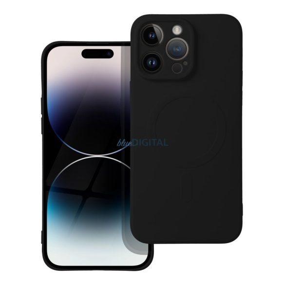 Szilikon Mag Cover tok IPHONE 14 PRO MAX fekete