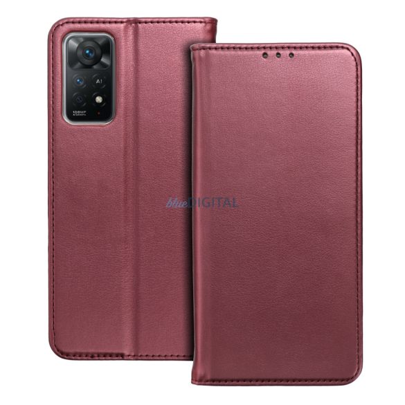 Smart Magneto könyv tok OPPO RENO 8 burgundi