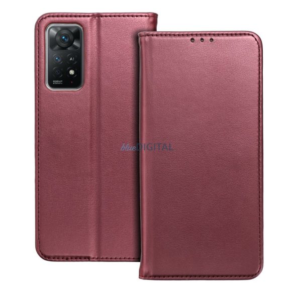 Smart Magneto könyv tok OPPO RENO 8 LITE 5G burgundi