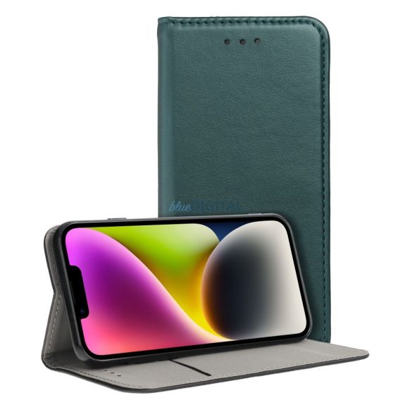 Smart Magneto könyvtok  Samsung Galaxy S23 PLUS sötétzöld