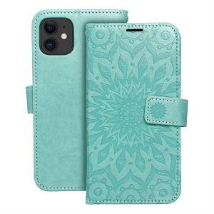 MEZZO Könyv tok IPHONE 11 mandala zöld