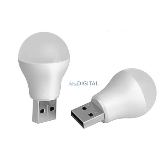 LED izzó USB fehér fényhez 1W 6500K