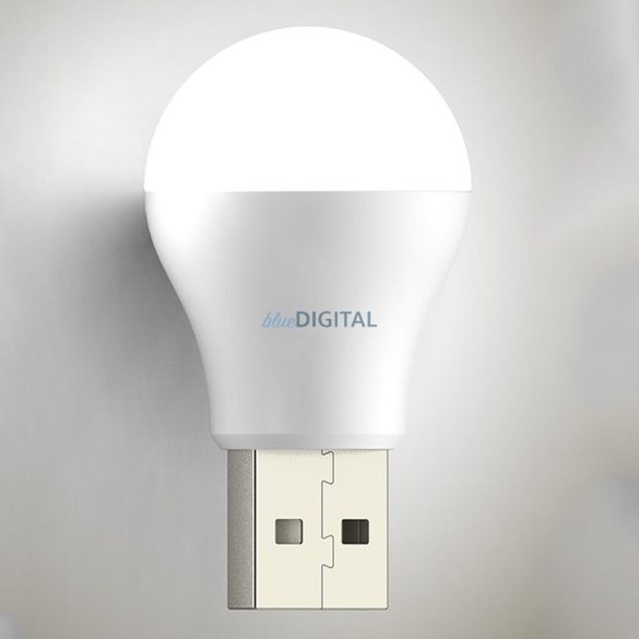 LED izzó USB fehér fényhez 1W 6500K