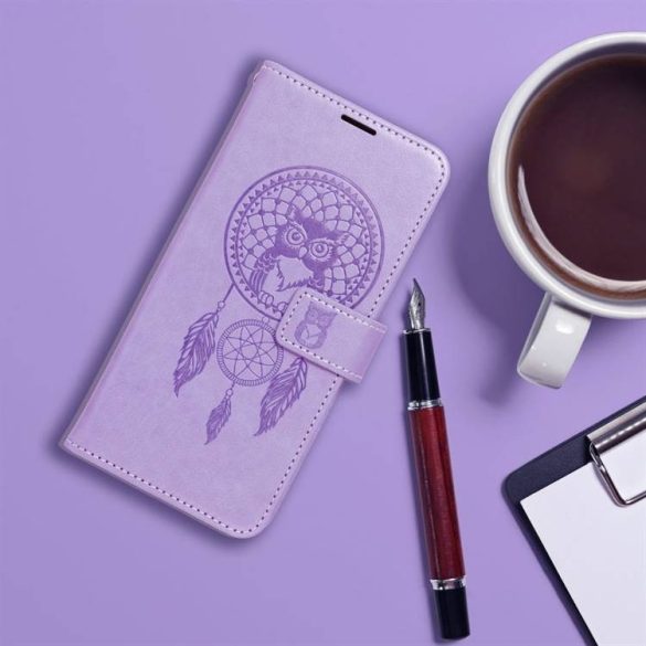 MEZZO Könyv tok  Samsung Galaxy S23 álomfogó lila