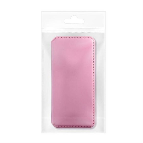 Dual Pocket Book tok IPHONE 14 PRO MAX világos rózsaszínű
