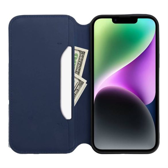 Dual Pocket Book tok IPHONE 14 PLUS sötétkék