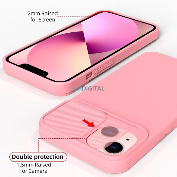 SLIDE tok IPHONE 11 Pro Max világos rózsaszínű