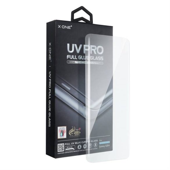 UV PRO edzett üveg X-ONE - Samsung Galaxy Samsung Galaxy S23 Ultra (tokbarát) - működő ujjlenyomat-érzékelő