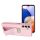 LEATHER hátlap tok Samsung Galaxy A14 5G / A14 4G rózsaszínű