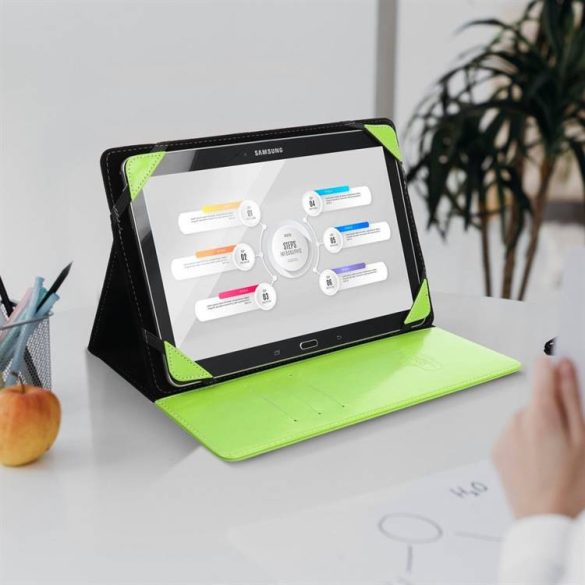 Blun univerzális tok tablet 12,4" lime (UNT)