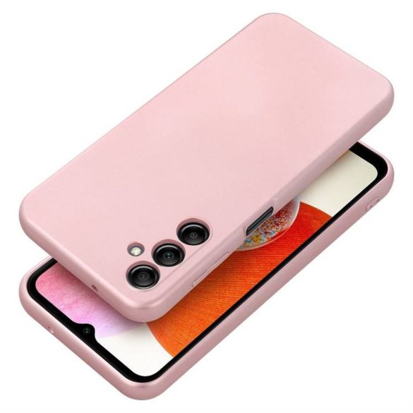 METALLIC tok Samsung A14 5G / A14 4G rózsaszínű
