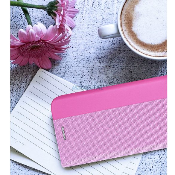 SENSITIVE Book Samsung A34 5G-hez világos rózsaszín flipes tok