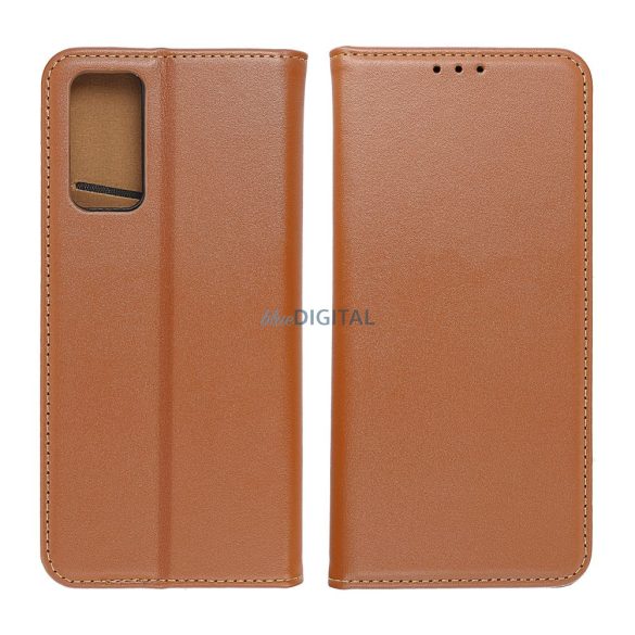 LEATHER könyvtok Samsung A14 4G / A14 5G barna