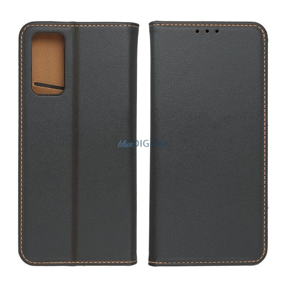 LEATHER könyvtok Samsung A14 4G / A14 5G fekete