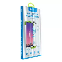   Bestsuit Rugalmas hibrid üveg 5D Samsung Galaxy S23+ fekete (Hot Bending) - működő ujjlenyomat-olvasó