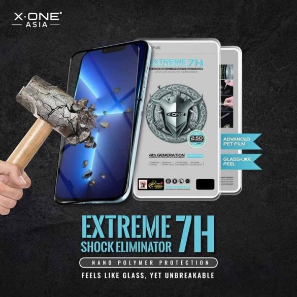 X-ONE Extreme Shock Eliminator 4th gen. - iPhone 13/13 Pro/14 készülékhez ütésálló képenyővédő fólia