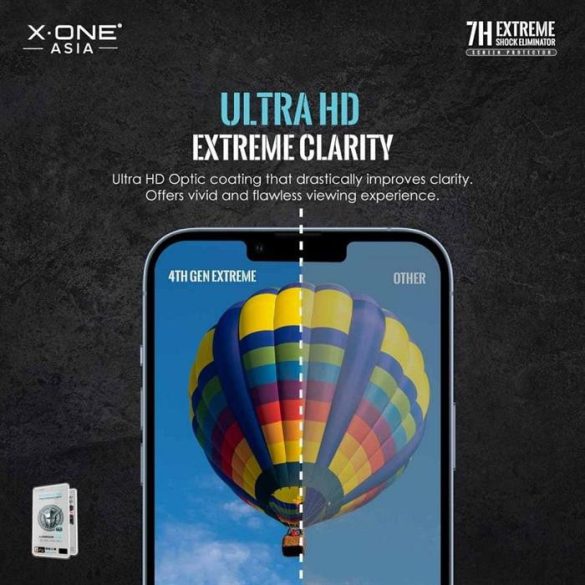 X-ONE Extreme Shock Eliminator 4th gen. - iPhone 13 Pro Max/14 Plus készülékhez ütésálló képenyővédő fólia