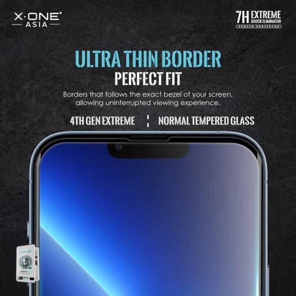 X-ONE Extreme Shock Eliminator 4th gen. - iPhone 13 Pro Max/14 Plus készülékhez ütésálló képenyővédő fólia