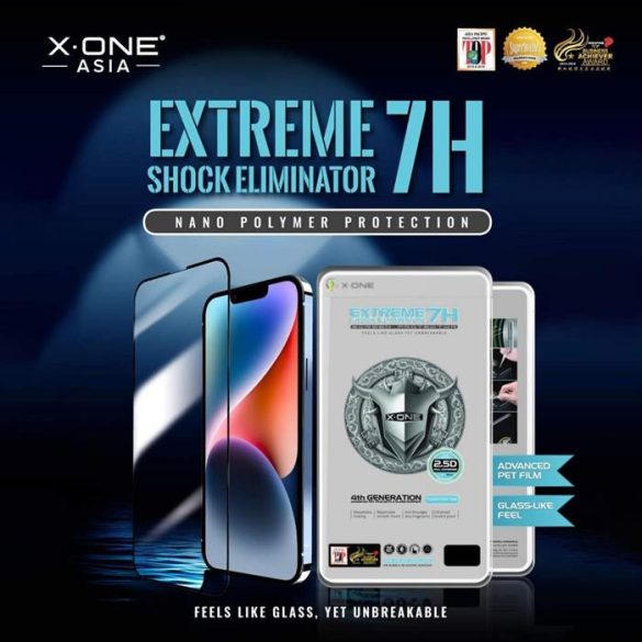 X-ONE Extreme Shock Eliminator edzett üveg - iPhone 14 Pro/15