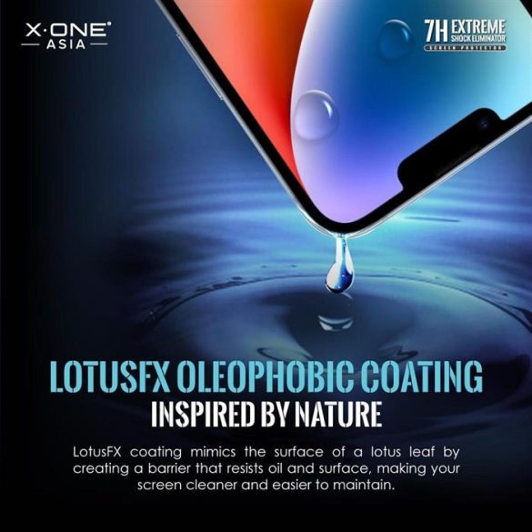 X-ONE Extreme Shock Eliminator edzett üveg - iPhone 14 Pro Max/15 Plus