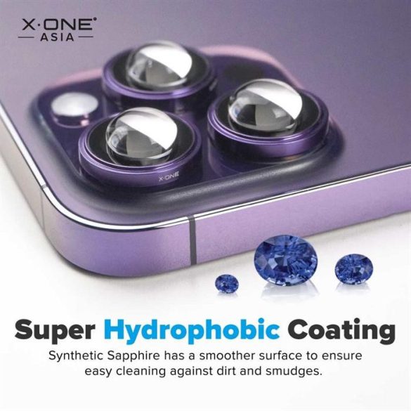 X-ONE Sapphire Camera Armor Pro - iPhone 13 Pro/13 Pro Max készülékhez lencsevédelem