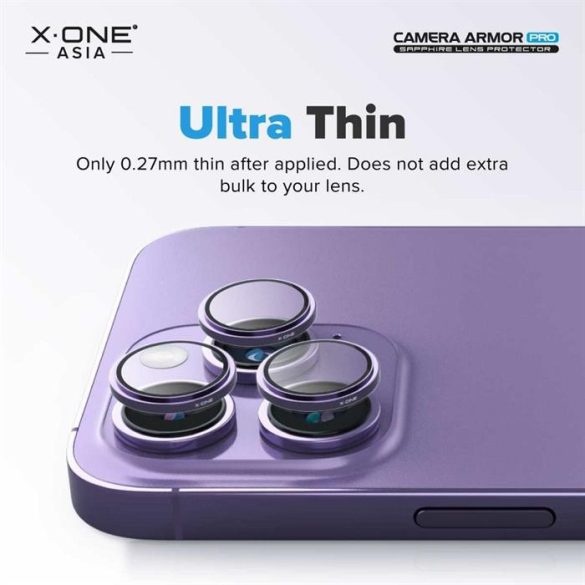 X-ONE Sapphire Camera Armor Pro - iPhone 13 Pro/13 Pro Max készülékhez lencsevédelem