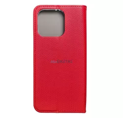 Smart Case Book XIAOMI Redmi 12c piros könyvtok