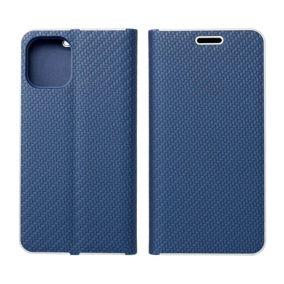 LUNA Book Carbon Xiaomi Redmi NOTE 12 PRO 5G kék flipes tok