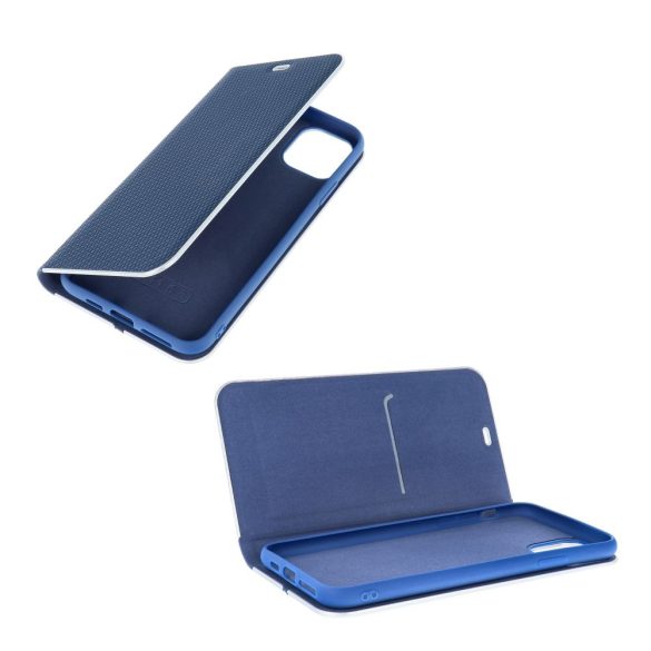 LUNA Book Carbon Xiaomi Redmi NOTE 12 PRO 5G kék flipes tok