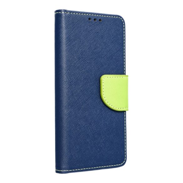 Fancy Book case XIAOMI Redmi NOTE 12 4G sötétkék / lime könyvtok