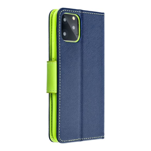 Fancy Book case XIAOMI Redmi NOTE 12 4G sötétkék / lime könyvtok