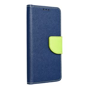 Fancy Book case XIAOMI Redmi NOTE 12 5G sötétkék / lime könyvtok