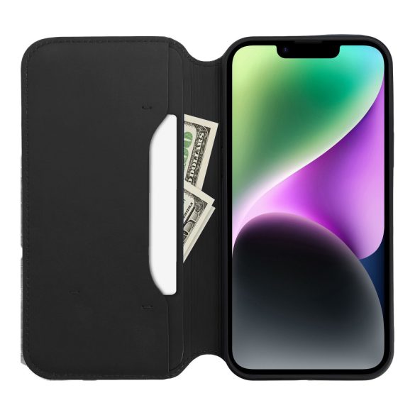 Dual Pocket Book case XIAOMI Redmi NOTE 12 4G kétzsebes könyvtok fekete