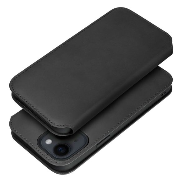 Dual Pocket Book case XIAOMI Redmi NOTE 12 PRO PLUS 5G kétzsebes könyvtok fekete 