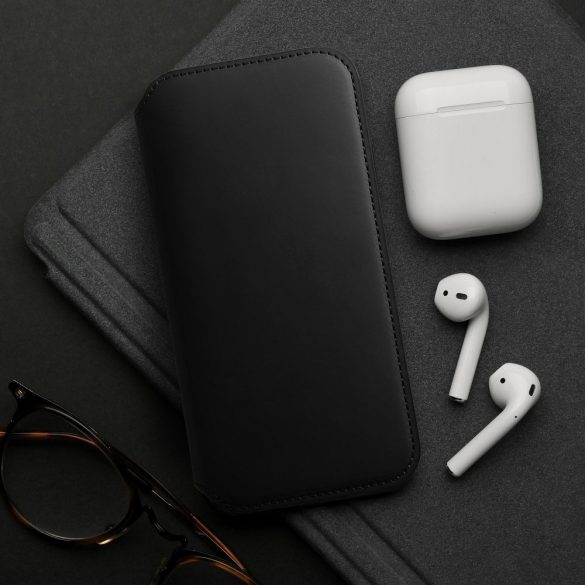 Dual Pocket Book case XIAOMI Redmi NOTE 12 PRO PLUS 5G kétzsebes könyvtok fekete 