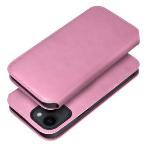 Dual Pocket Book case XIAOMI Redmi NOTE 12 PRO PLUS 5G kétzsebes könyvtok világos rózsaszín