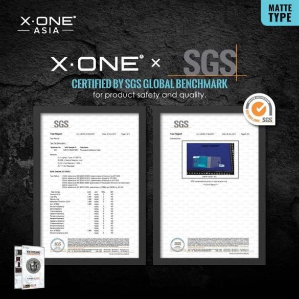 X-ONE Extreme Shock Eliminator edzett üveg (matt Series) - iPhone 14 Pro Max/15 Plus