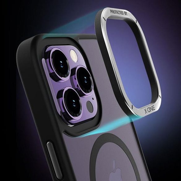 X-ONE Dropguard Magnetic Case Air - Apple iPhone 14 Pro fekete mágneses cseppvédő tok 